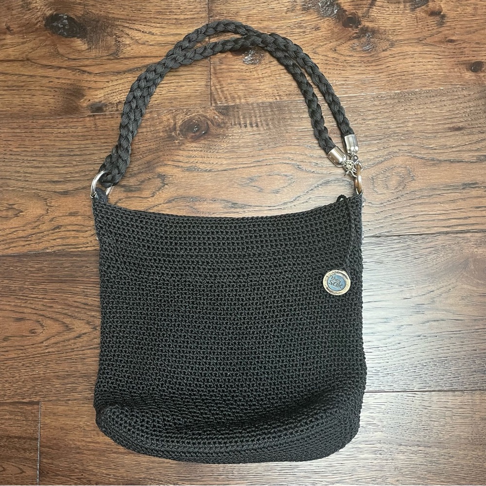 The Sak Black Crochet Bag